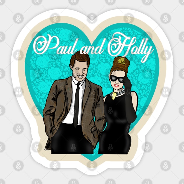 Paul and Holly Golightly Sticker by TL Bugg